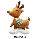 Standing Santa Claus Reindeer Christmas Tree Giant Balloon