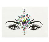 Acrylic Green Resin Diamond Face Sticker Rhinestone Face Sticker Crystal Diamond Eyebrow Sticker Diamond
