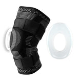Knitted Breathable Silicone Strap Compression Sports Knee Leg Guards