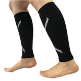 Reflective Leg Guards For Night Running Pressure Compression Black Sports Calf Guard
