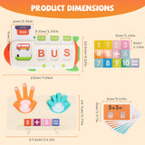 Talking Flash Cards And Finger Counting Math Board Interactive Learning Toys For Kids Aged Over 3 Number Alphabet Words Song Learning