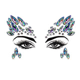 Acrylic Green Resin Diamond Face Sticker Rhinestone Face Sticker Crystal Diamond Eyebrow Sticker Diamond