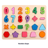 Wooden Puzzle Shape Alphabet Learning Puzzle Toy