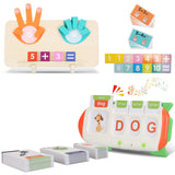Talking Flash Cards And Finger Counting Math Board Interactive Learning Toys For Kids Aged Over 3 Number Alphabet Words Song Learning