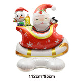 Standing Santa Claus Reindeer Christmas Tree Giant Balloon