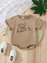 Baby Cute Cow Toy Pullover Triangle Rompers