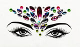 Acrylic Green Resin Diamond Face Sticker Rhinestone Face Sticker Crystal Diamond Eyebrow Sticker Diamond