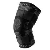 Knitted Breathable Silicone Strap Compression Sports Knee Leg Guards