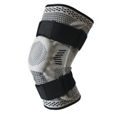 Knitted Breathable Silicone Strap Compression Sports Knee Leg Guards