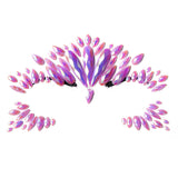 Acrylic Green Resin Diamond Face Sticker Rhinestone Face Sticker Crystal Diamond Eyebrow Sticker Diamond