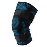 Knitted Breathable Silicone Strap Compression Sports Knee Leg Guards