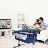 Baby Multifunctional Foldable Height Adjustable Bed