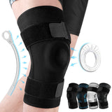 Knitted Breathable Silicone Strap Compression Sports Knee Leg Guards